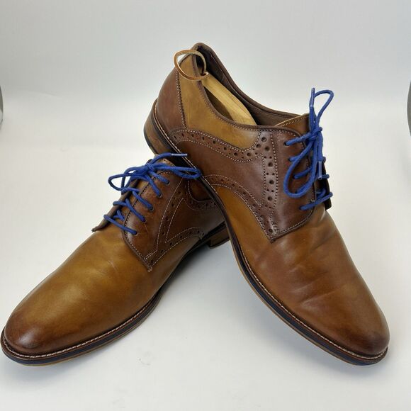 Johnston & Murphy Other - JOHNSTON & MURPHY Conard Saddle Shoes Mens Sz 12 M Brown Leather Lace Up 203316